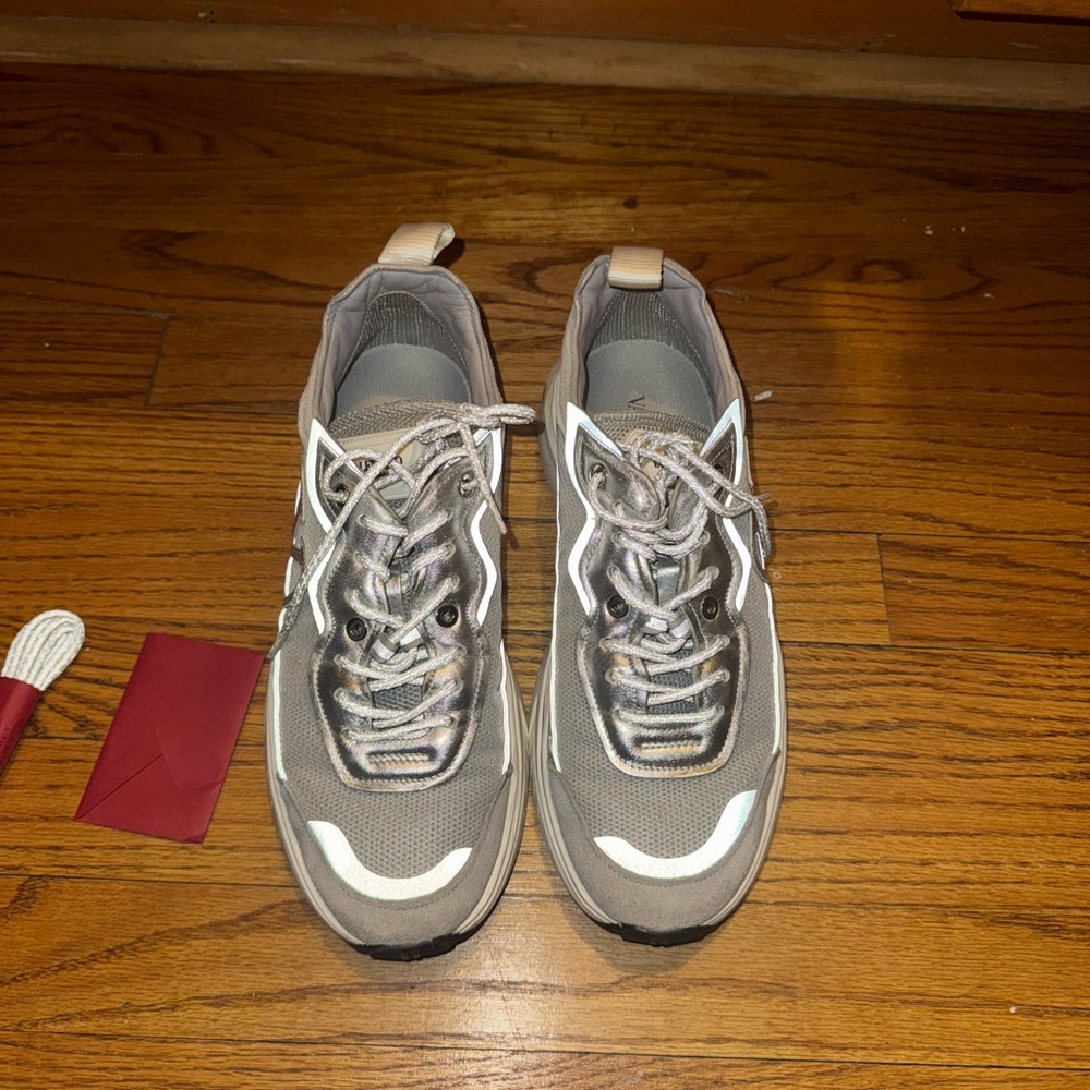 Valentino Garavani Gray and White Women's Sneakers